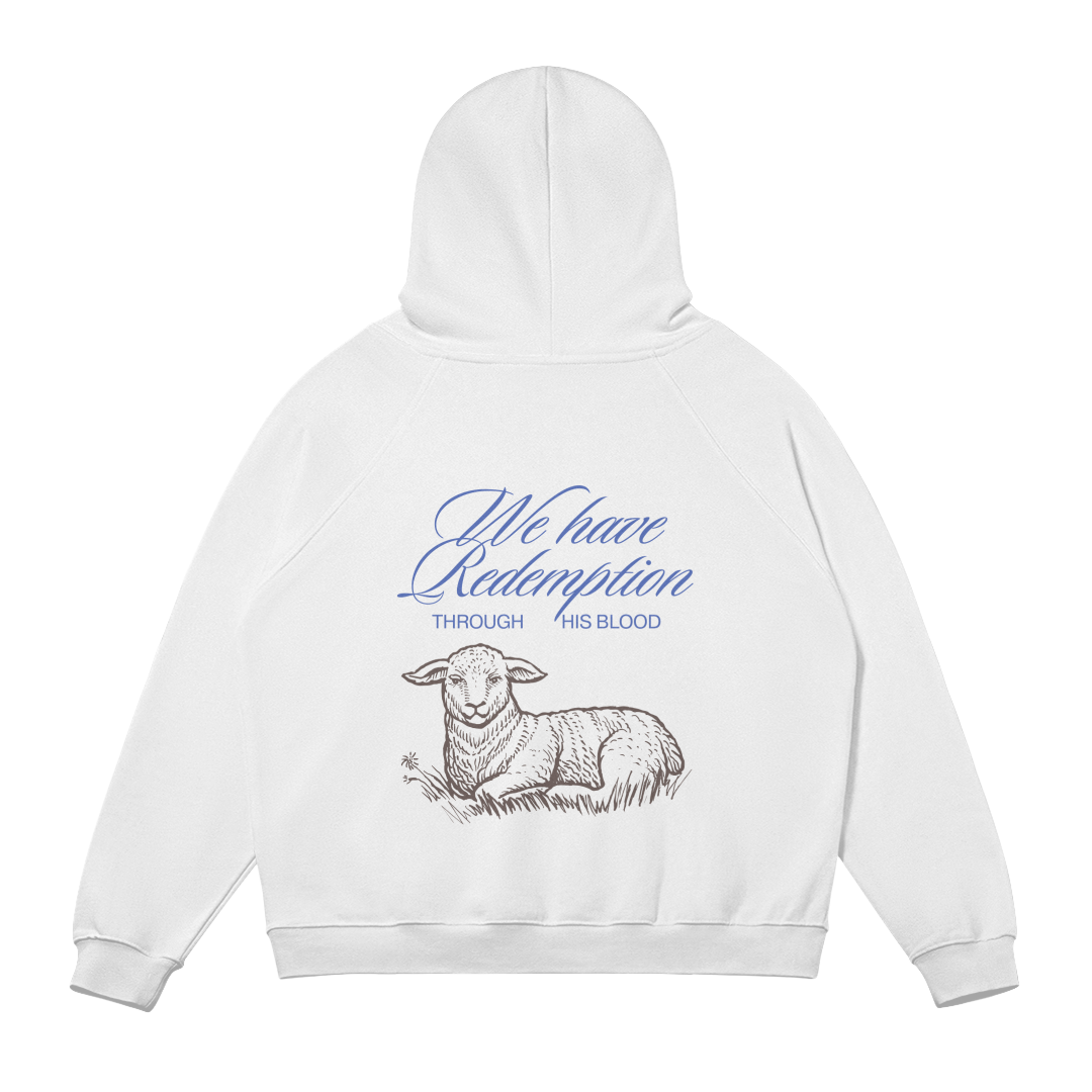 HYPE4HOLY REDEMPTION HOODIE | Pure color, flat, back side