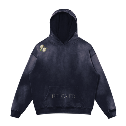 HYPE4HOLY BELOVED SUN FADED HOODIE | BYZANTINE color, flat, FRONT