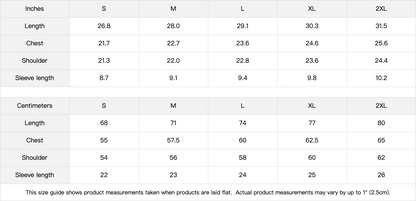 HYPE4HOLY BE STILL BOXY T-SHIRT | Size chart
