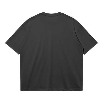 HYPE4HOLY KINGDOM BOXY T-SHIRT ONYX BLACK color flat BACK side