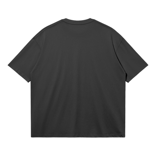 HYPE4HOLY KINGDOM BOXY T-SHIRT ONYX BLACK color flat BACK side