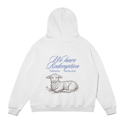 HYPE4HOLY REDEMPTION HOODIE | Pure color, flat, back side