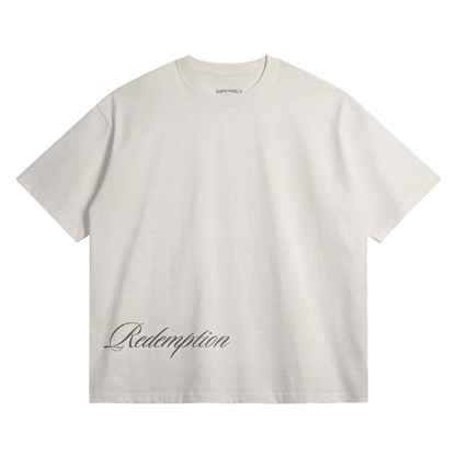 HYPE4HOLY REDEMPTION OVERSIZED T-SHIRT | Ash color, flat, front side