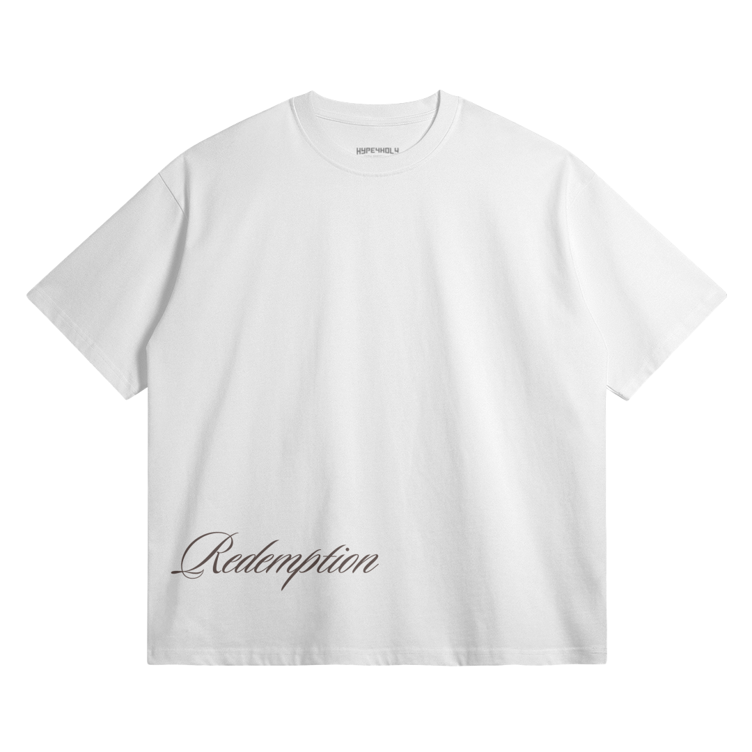 HYPE4HOLY REDEMPTION OVERSIZED T-SHIRT | pure color, flat, front side