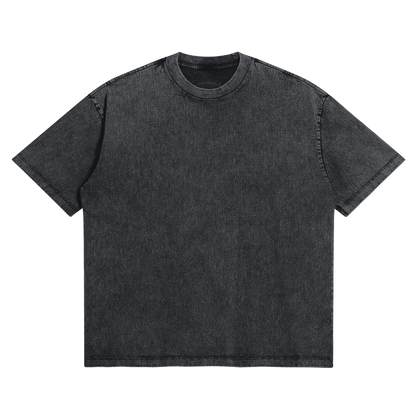 HYPE4HOLY X MTC SNOW WASH OVERSIZED T-SHIRT | Graphite color, flat, front side